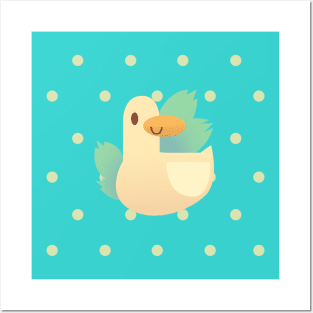 a little Duck in the nature being cute Posters and Art